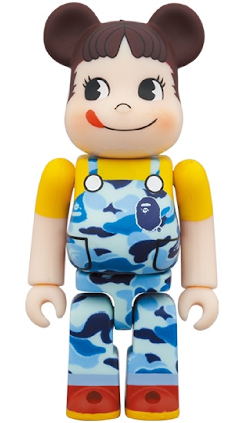 Bearbrick x BAPE Peko-chan 100% & 400% Set Blue Camo