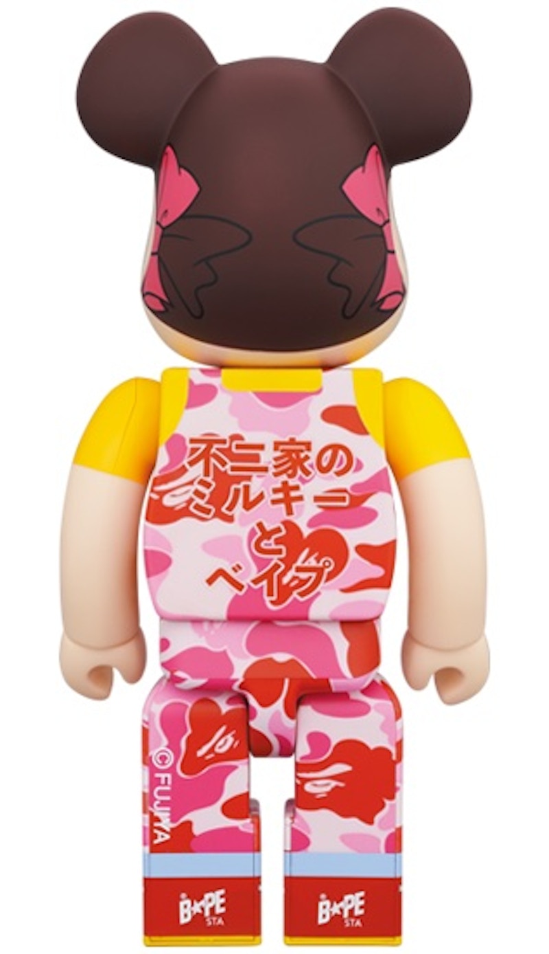 Bearbrick x BAPE Peko-chan 100% & 400% Set Pink Camo