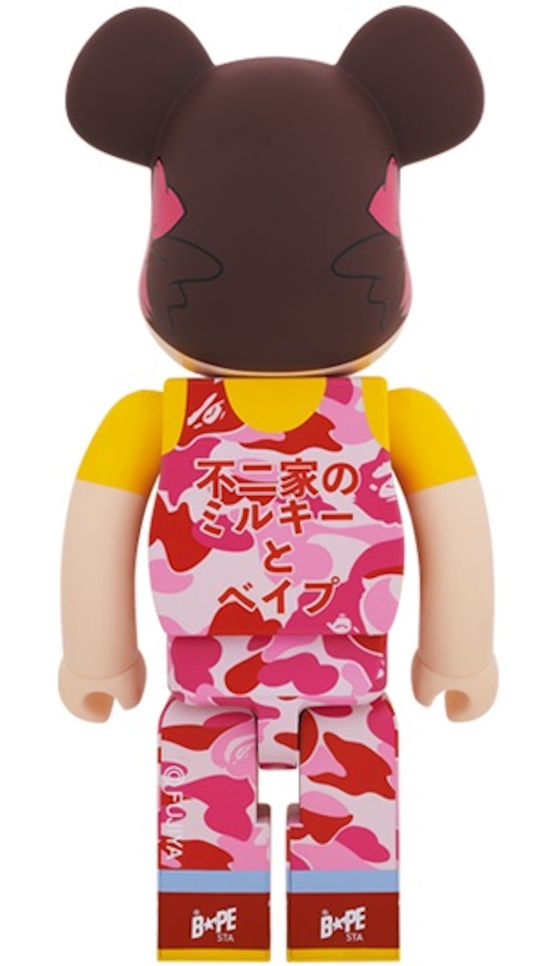Bearbrick x BAPE Peko-chan 1000% Pink Camo