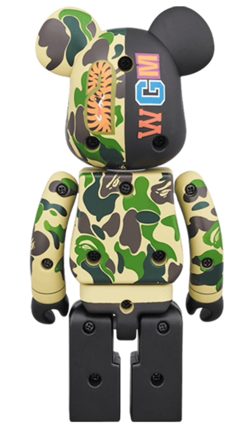 Bearbrick x BAPE Superalloy ABC Camo Shark 200%