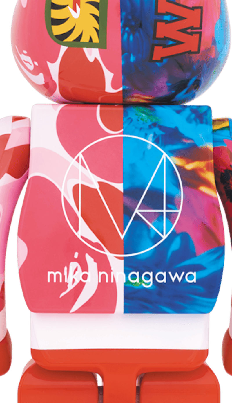 Bearbrick x Bape x Mika Ninagawa Shark 1000% Pink