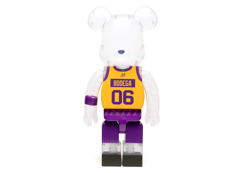 Bearbrick x Bodega x NBA Worldwide Respect Los Angeles Lakers 1000%