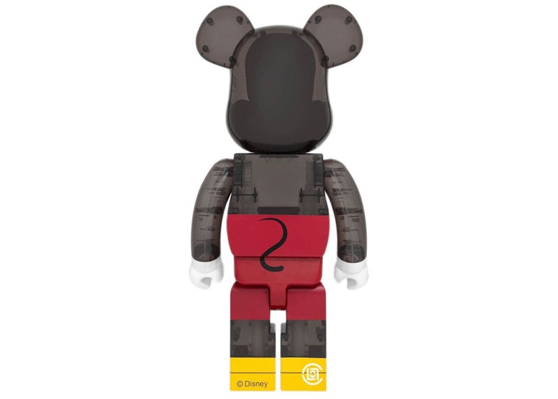 Bearbrick x CLOT x 3125C x Disney 3-Eyed Mickey Mouse 1000% Translucent Black