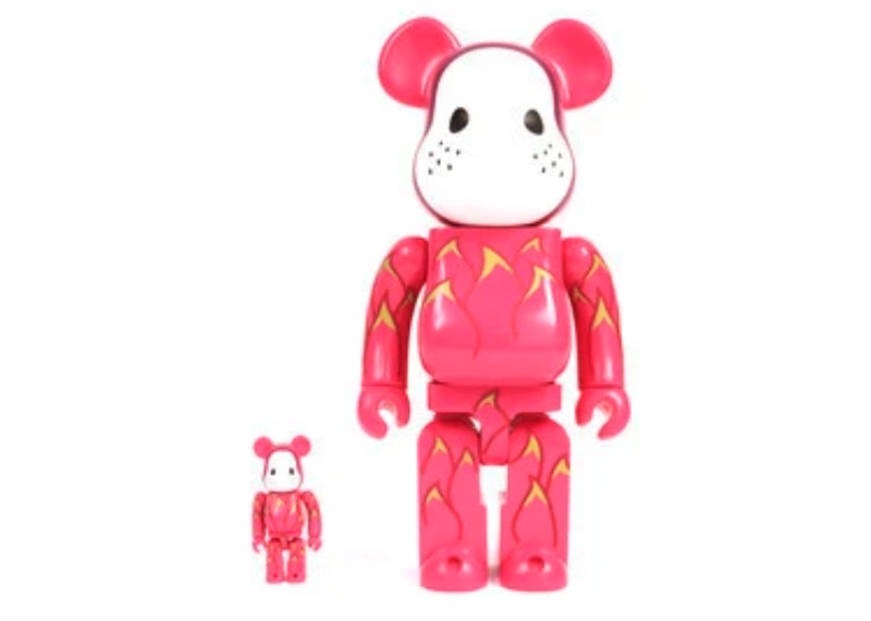 Bearbrick x CLOT x Levi's Dragon Fruit 100% & 400% Set Pink