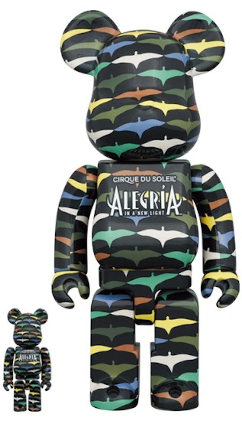 Bearbrick x Cirque du Soleil Alegria In a New Light 100% & 400% Set