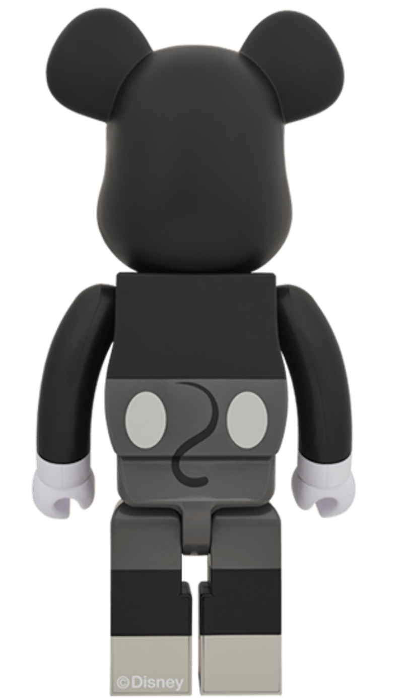 Bearbrick x Disney Mickey Mouse B&W Version 1000% Multi
