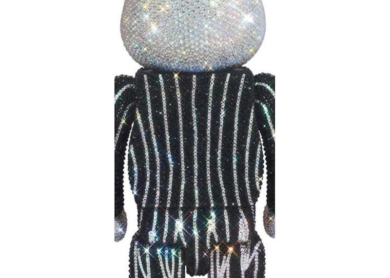 Bearbrick x Disney The Nightmare Before Christmas Jack Skellington Crystal Decorate 400%