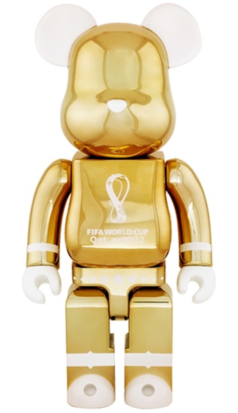 Bearbrick x FIFA World Cup Qatar 2022 100% & 400% Set Gold