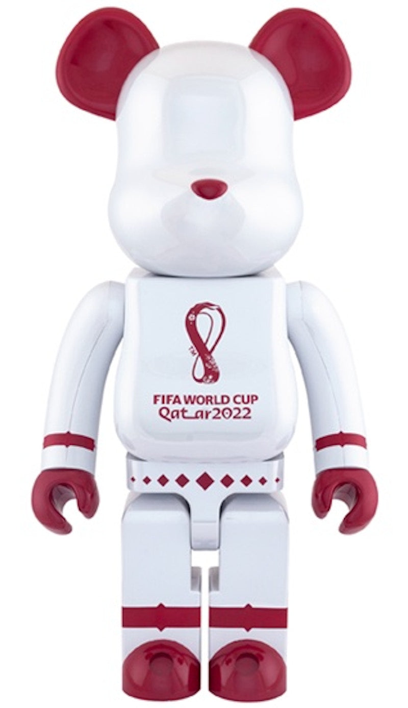 Bearbrick x FIFA World Cup Qatar 2022 1000% White Chrome