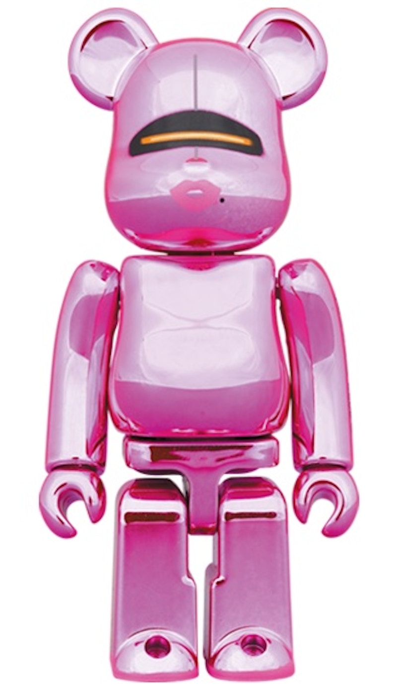 Bearbrick x Hajime Sorayama x 2G 100% & 400% Set Pink Gold Ver.