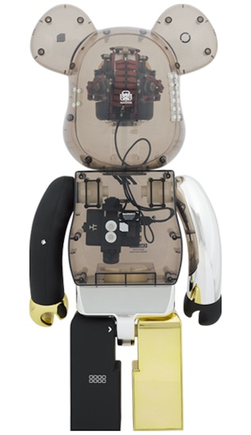 Bearbrick x Ikeuchi Memento Mori 1000% Clear Smoke Ver.