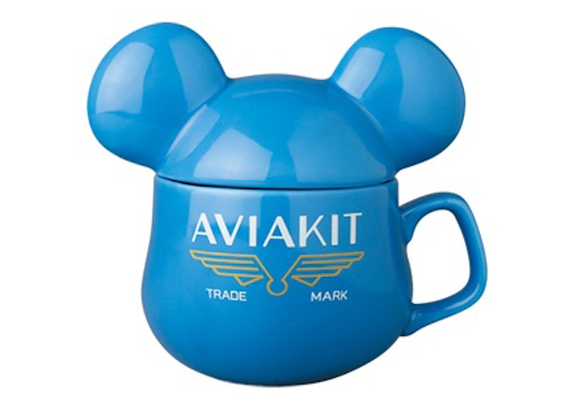 Bearbrick x Lewis Leathers Bearmug Mug Blue