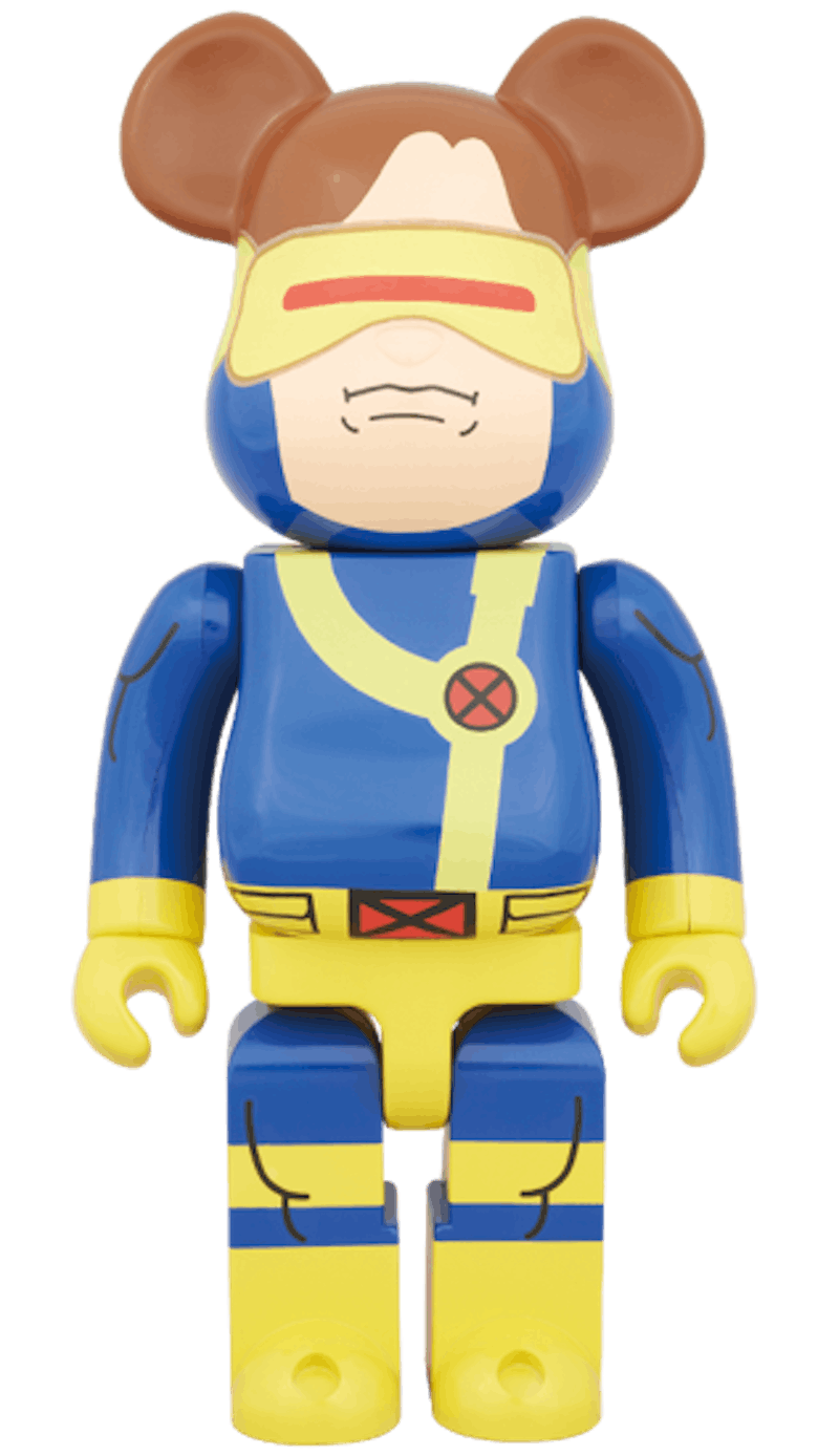 Bearbrick x Marvel Cyclops 400% Blue/ Yellow