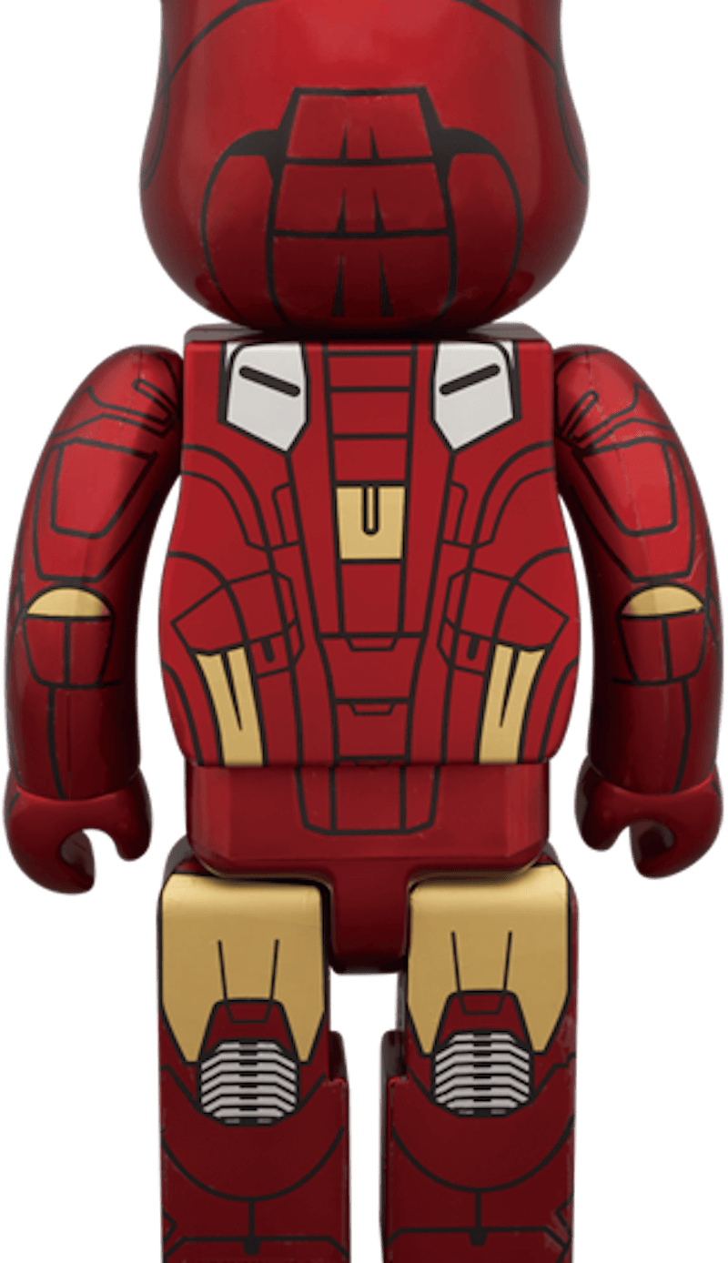 Bearbrick x Marvel Iron Man Mark VII 400% Red