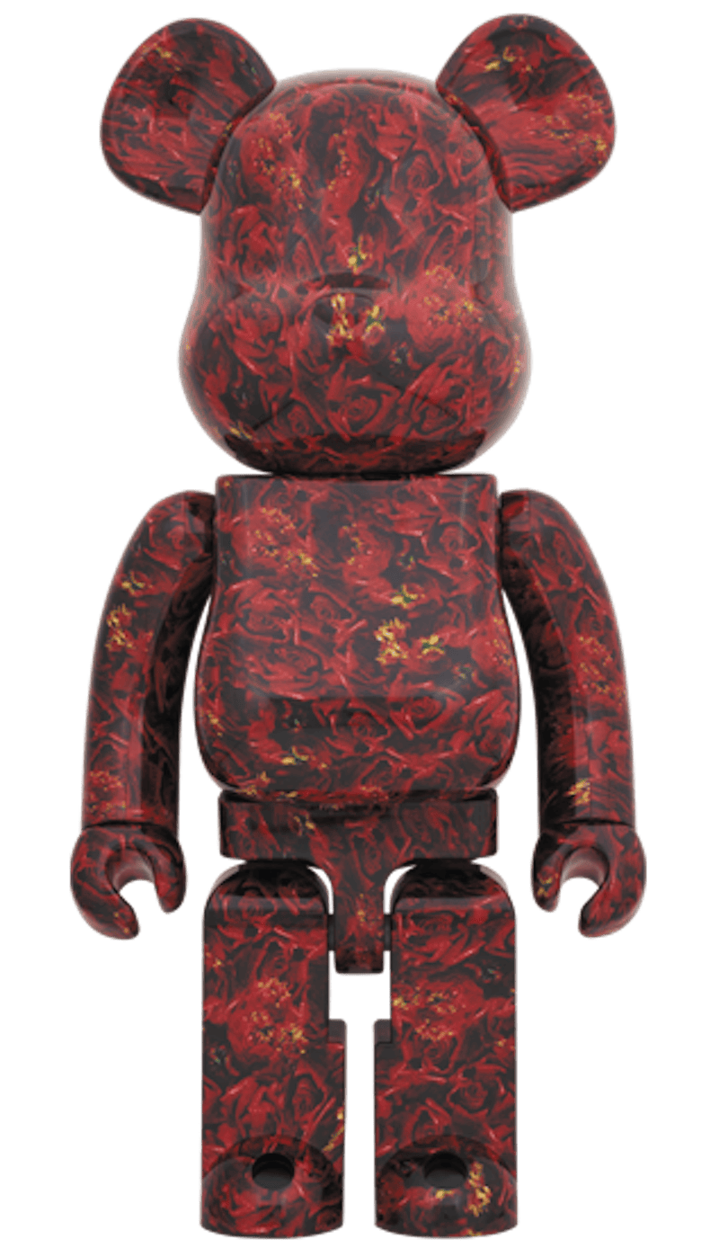 Bearbrick x Mike Ninagawa Leather Rose 1000% Multi