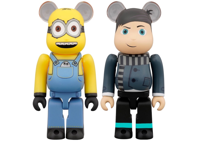 Bearbrick x Minions Otto & Young Gru 100% 2-Pack