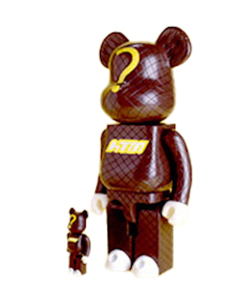 Bearbrick x Nike. HF 400% 100% & 400% Set Brown