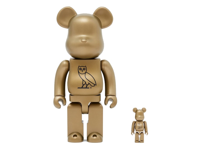 Bearbrick x OVO 100% & 400% Set Gold