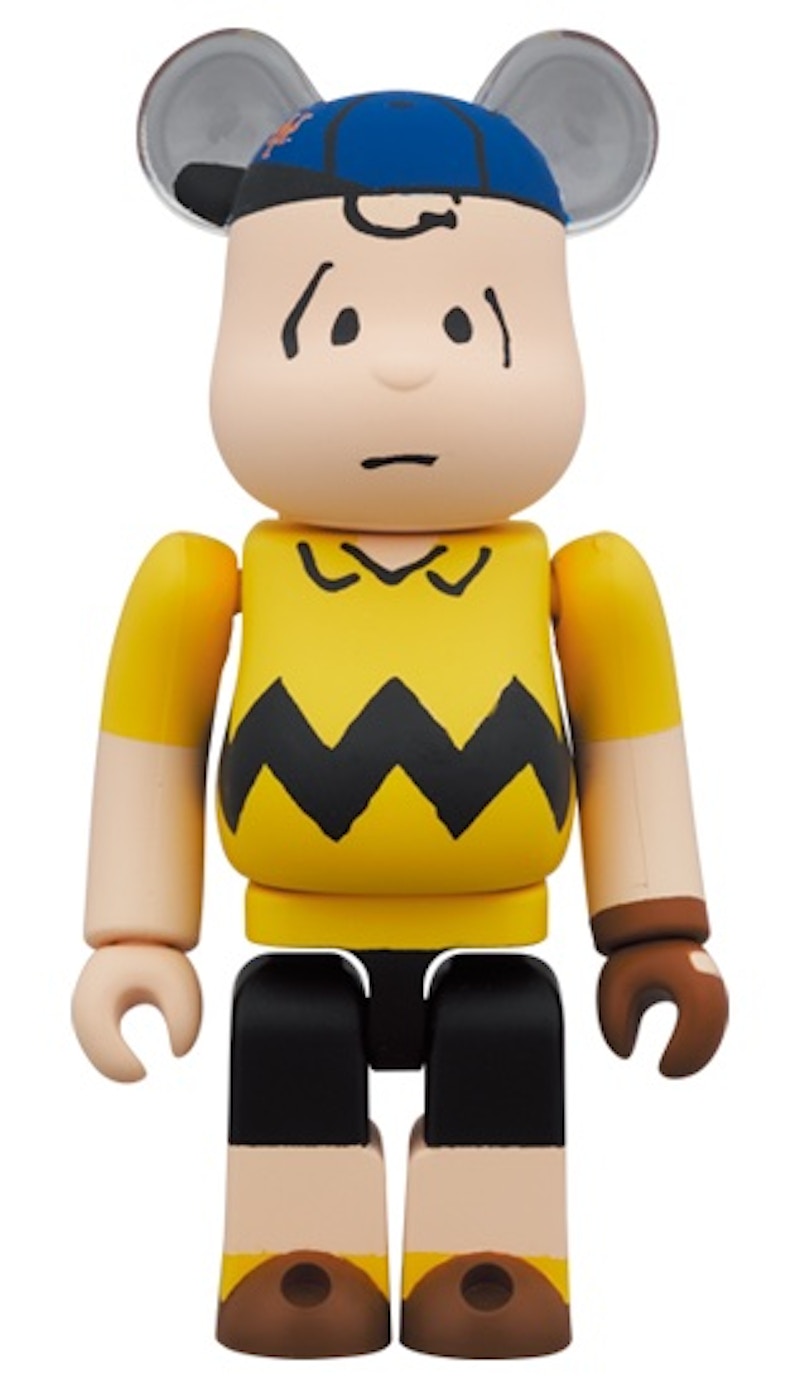 Bearbrick x Peanuts x MLB New York Mets Charlie Brown 100% & 400% Set