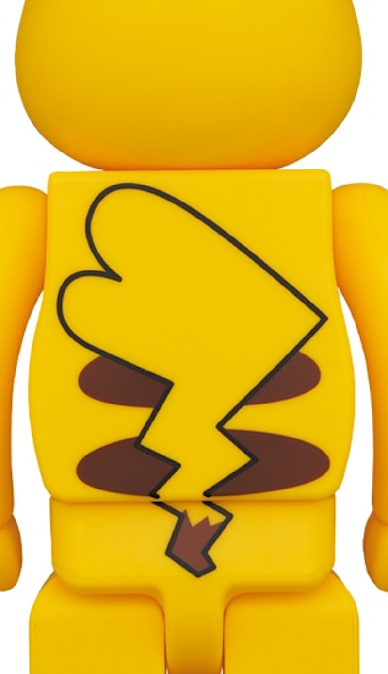 Bearbrick x Pokémon Pikachu Female Ver. 400% Yellow