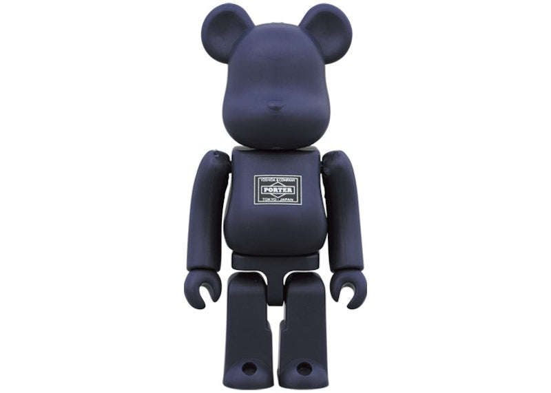 Bearbrick x Porter Tanker 100% & 400% Set Iron Blue