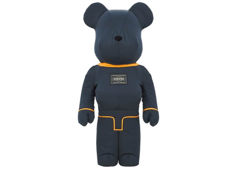 Bearbrick x Porter Tanker 1000% Iron Blue