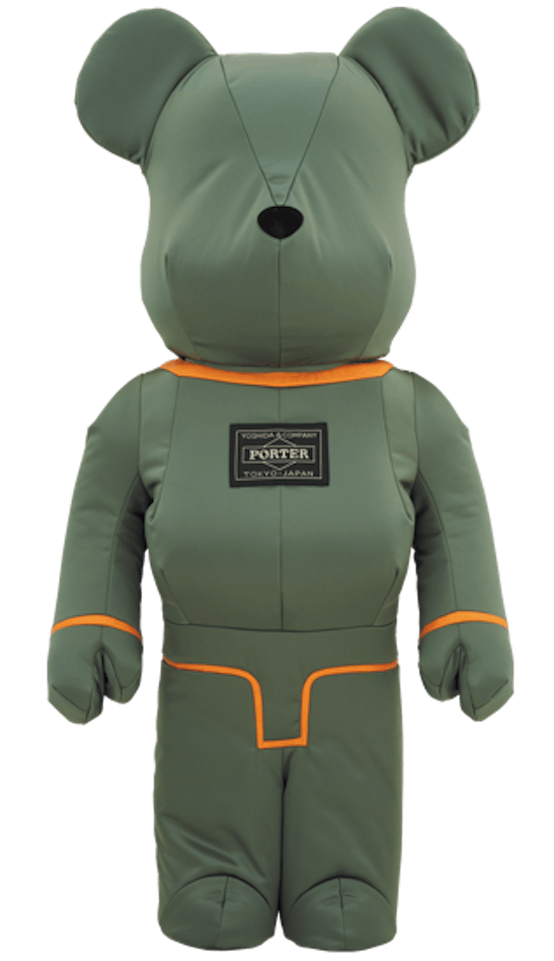 Bearbrick x Porter Tanker 1000% Sage Green