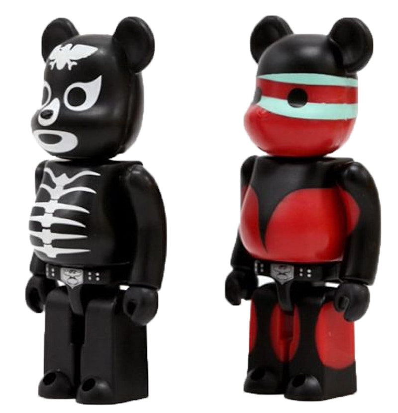 Bearbrick x Rider Chips Masked Rider Shocker 100% (set of 2) Multi