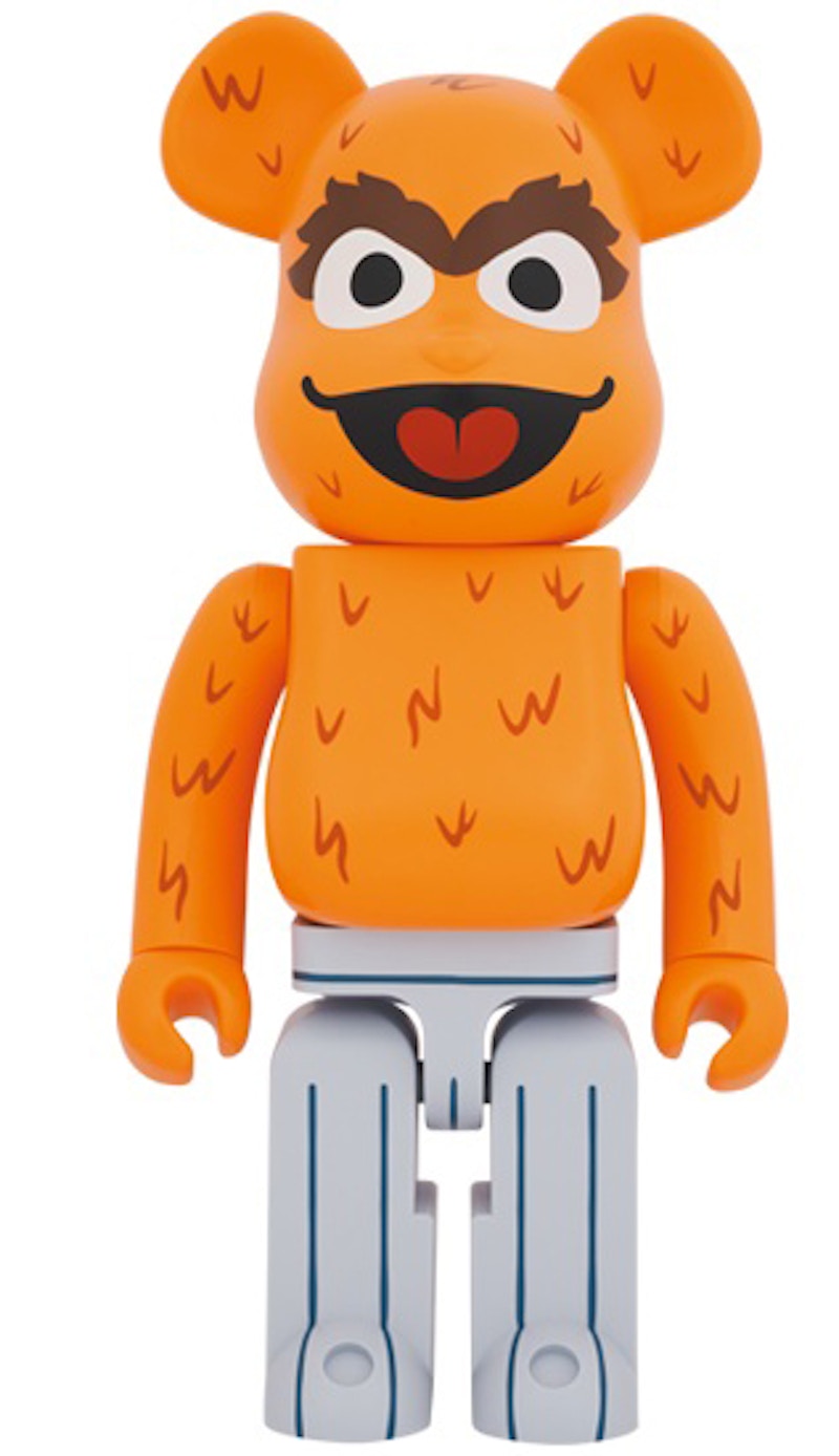 Bearbrick x Sesame Street Oscar the Grouch (The Original Orange Fur Ver.) 1000%