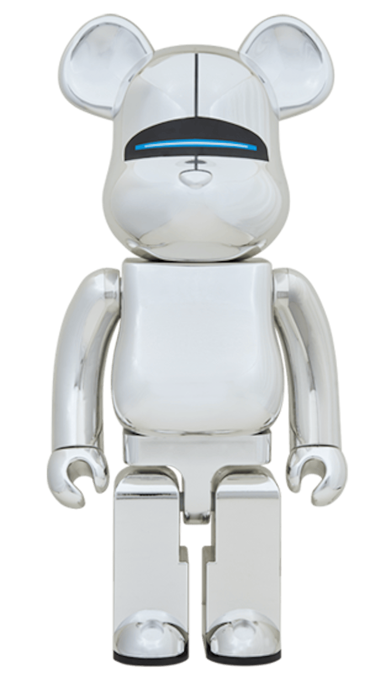 Bearbrick x Sorayama Sexy Robot 1000% Silver