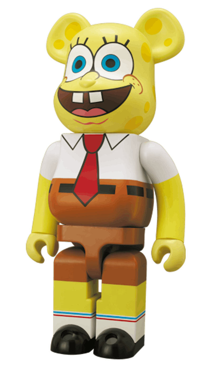 Bearbrick x Spongebob Squarepants 2010 Version 1000% Multi