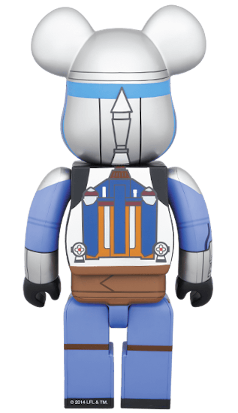 Bearbrick x Star Wars Jango Fett 400% Blue/ Silver