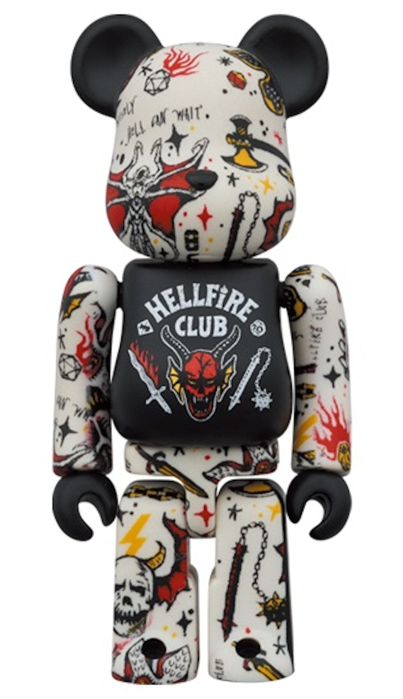 Bearbrick x Stranger Things Hellfire Club 100% & 400% Set