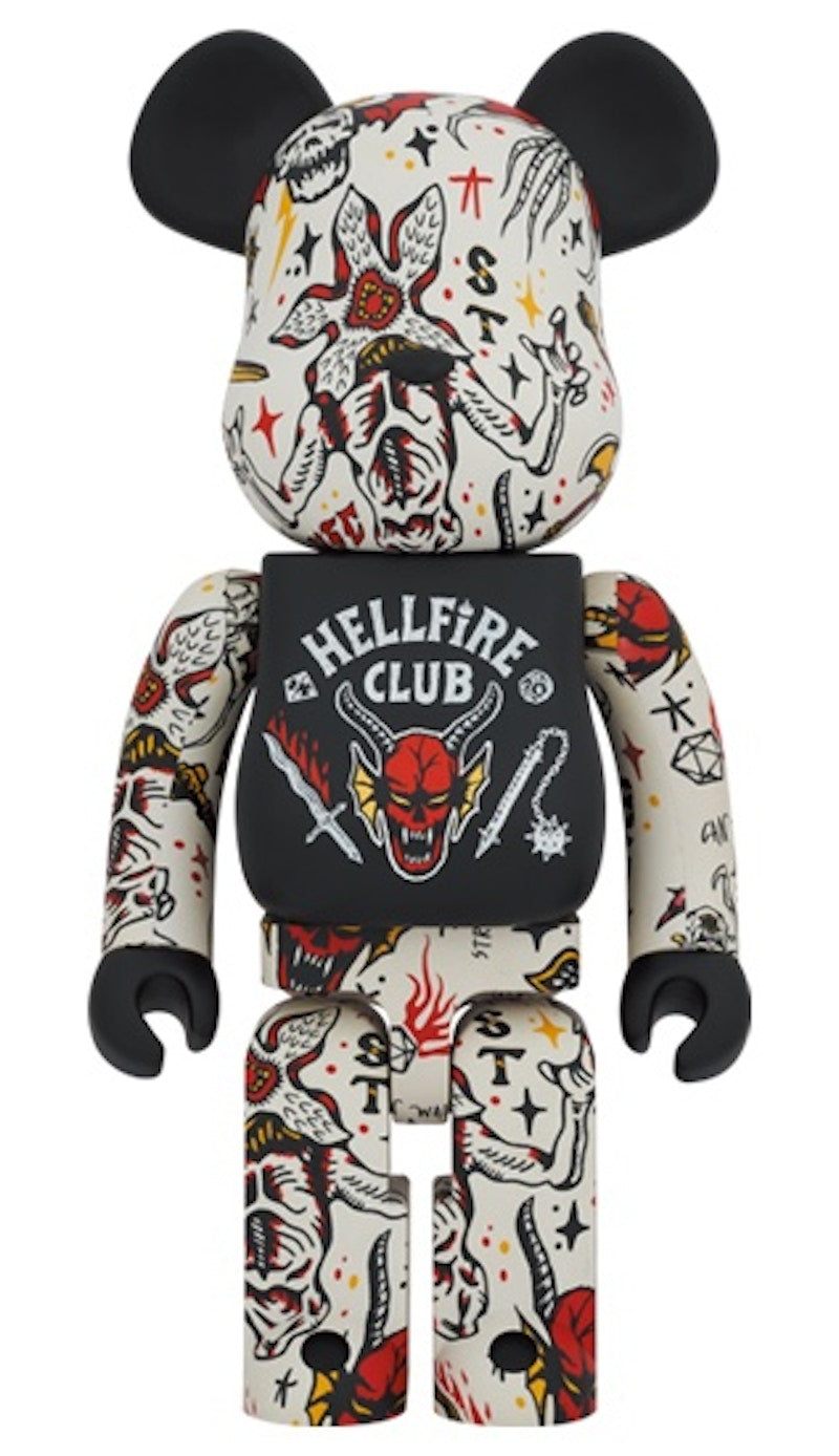 Bearbrick x Stranger Things Hellfire Club 1000%