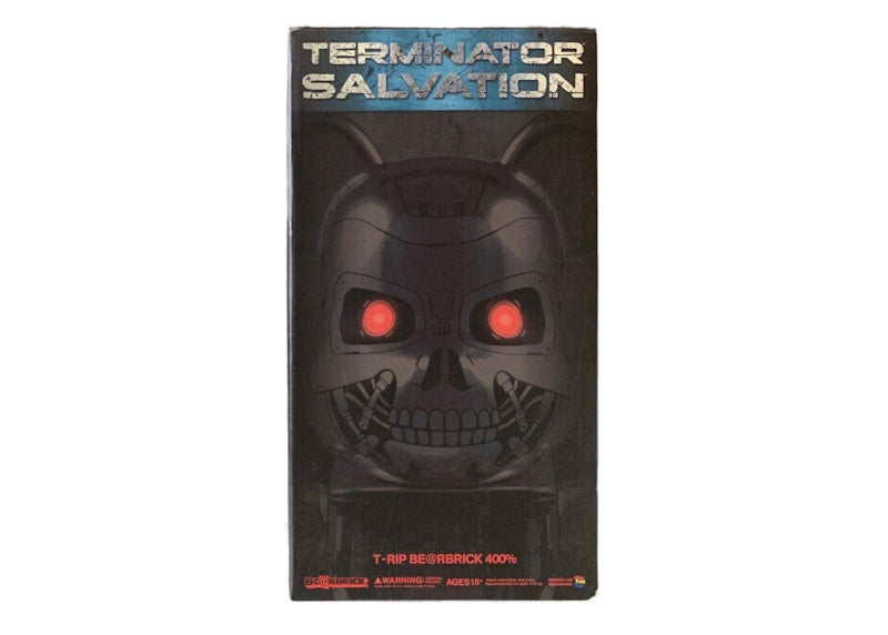 Bearbrick x Terminator T-RIP 400% Silver