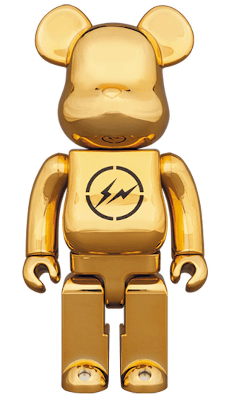 Bearbrick x The Conveni x Fragment 400% Gold