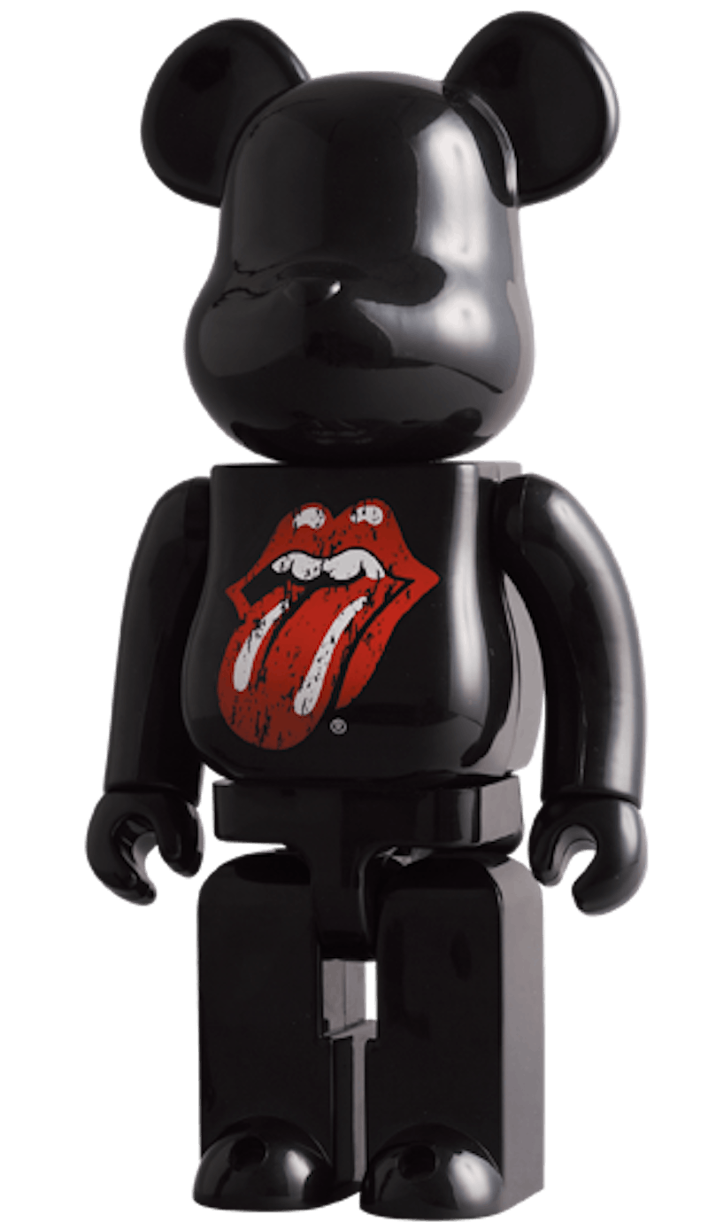 Bearbrick x The Rolling Stones 400% Black