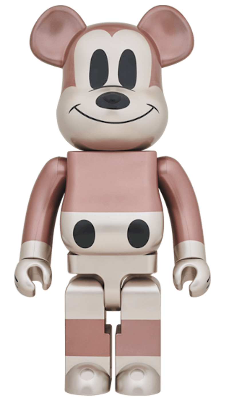 Bearbrick x Undefeated Mickey Mouse 1000% Rose