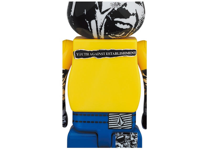 Bearbrick x Volcom 30th Anniversary 100% & 400% Set Yellow/Blue