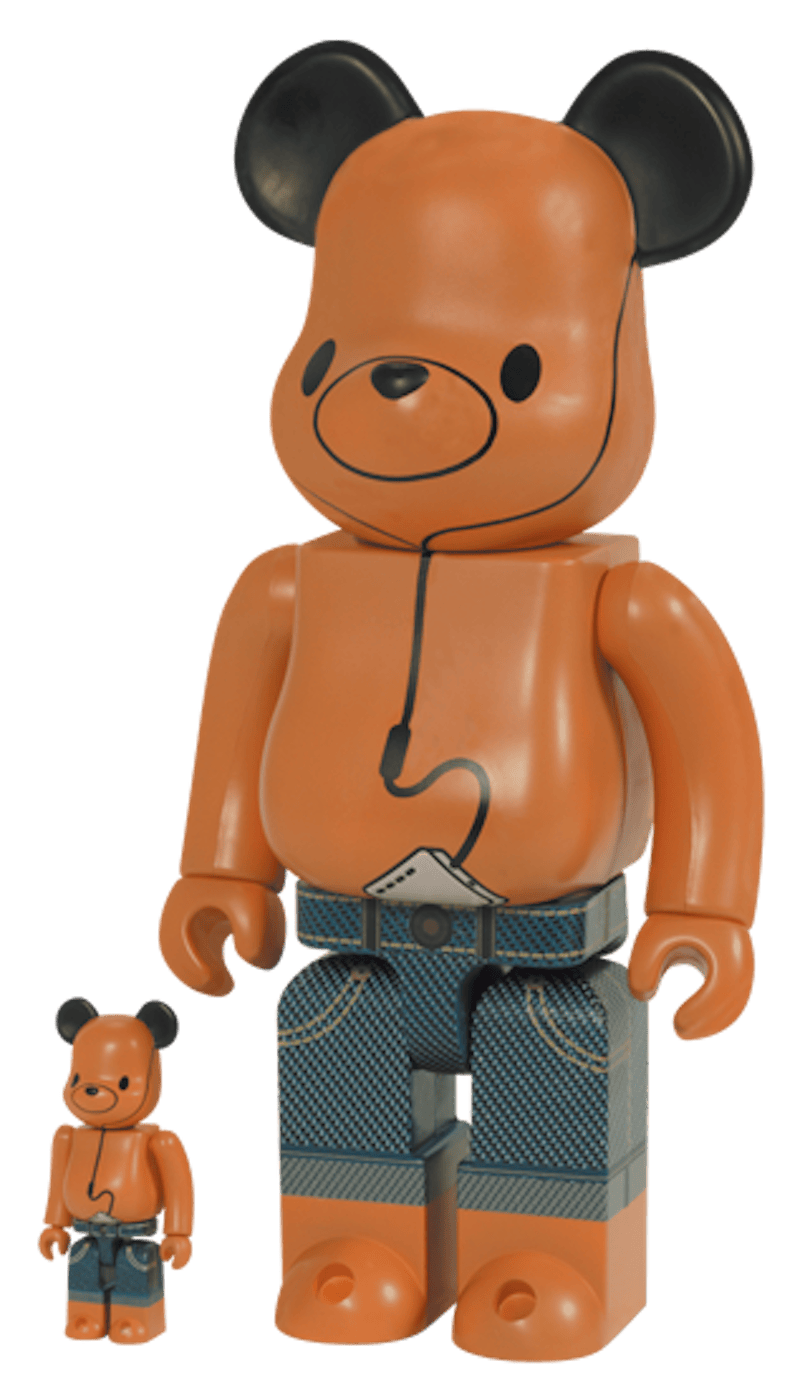Bearbrick x a-nation 04 100% & 400% Set Brown