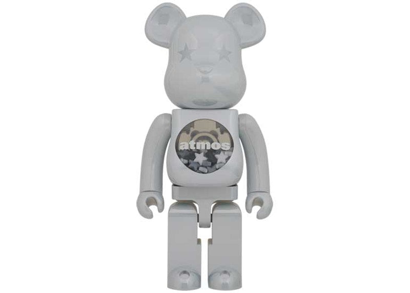 Bearbrick x atmos 1000% White Chrome Ver.