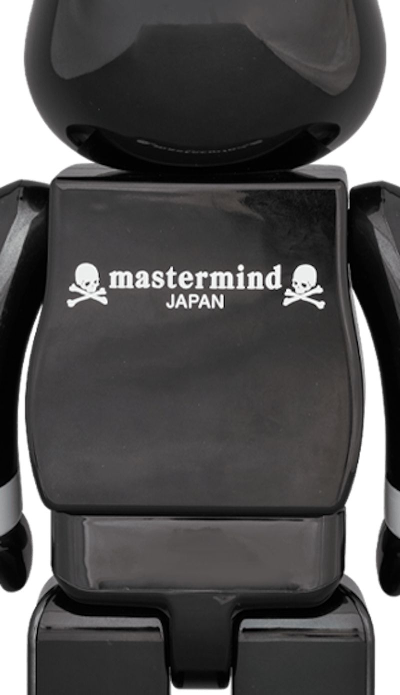 Bearbrick x mastermind Japan Black Chrome Ver. 100% & 400% Set