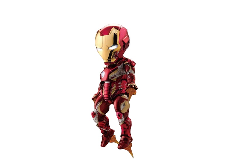 Beast Kingdom Avengers: Age of Ultron - Iron Man MK45 With Ultron Sentry Accy Chrome Version (Egg Attack Action) Figure
