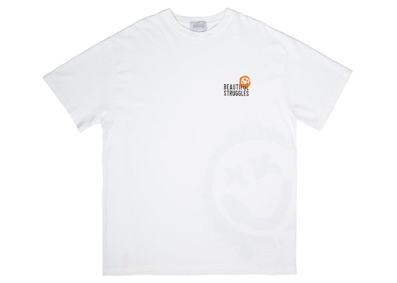 Beautiful Struggles Beautiful Smile Oversized Fit T-Shirt White