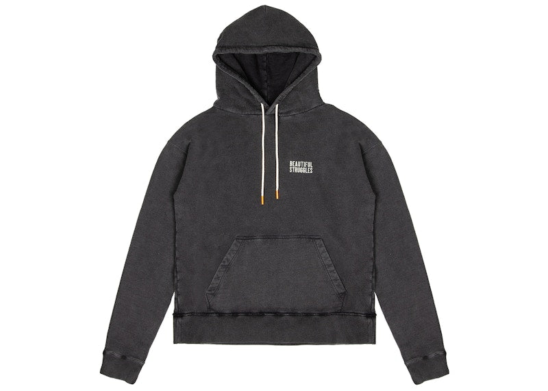 Beautiful Struggles Logo Oversized Fit Hoodie Black Washed