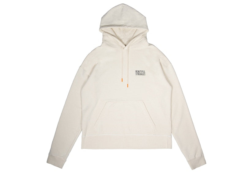 Beautiful Struggles Logo Oversized Fit Hoodie Creme