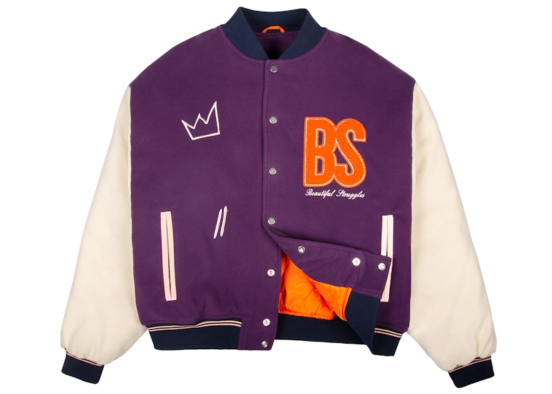 Beautiful Struggles London Pop-Up College Jacket Purple