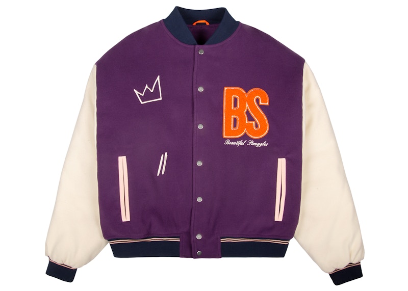 Beautiful Struggles London Pop-Up College Jacket Purple