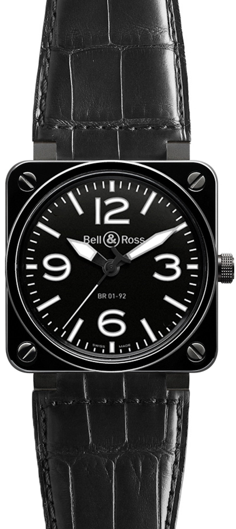 Bell and Ross Aviation BR0192-BL-CER/SCR