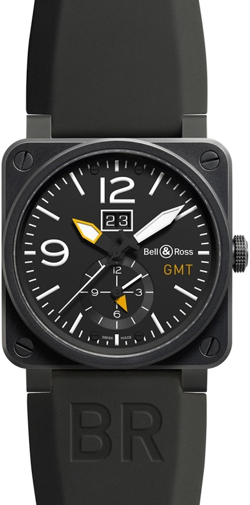 Bell and Ross Aviation BR0351-GMT-CA